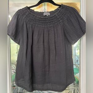 ⭐️🖤Michael Stars🖤⭐️Smock Neck Cotton Shirt Size Small